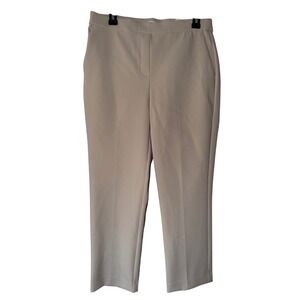 Rachel Zoe Womens Hi-Rise Slim Leg Trousers Beige Tan Stretch Dress Pants Size 8